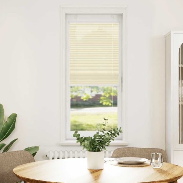 vidaXL plisségardin krem 40x150 cm Stoff Bredde 39,4 cm Polyester