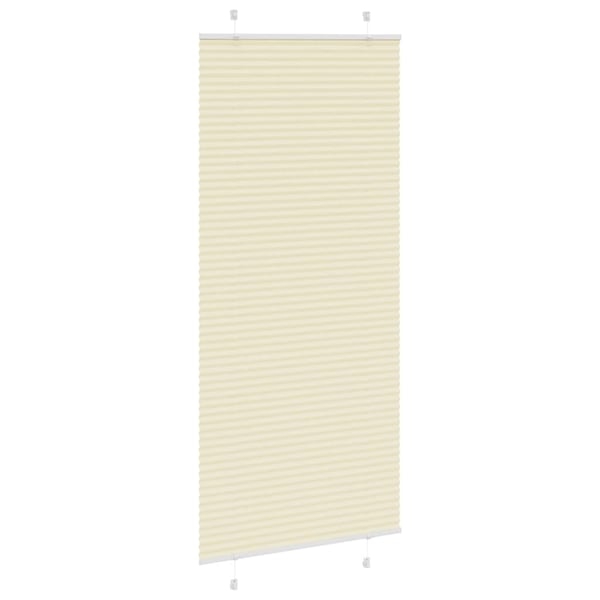 vidaXL Plisségardin fløde 90x200 cm Stofbredde 89,4 cm Polyester