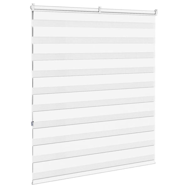 vidaXL Sebragardin hvit 130x150 cm stoff bredde 125,9 cm polyester