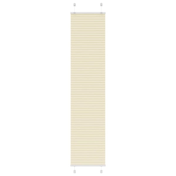 vidaXL plisségardin krem 45x200 cm Stoff Bredde 44,4 cm Polyester
