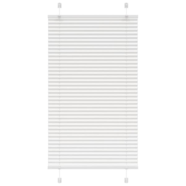 vidaXL plisségardin Hvit 80x150 cm Stoff Bredde 79,4 cm Polyester