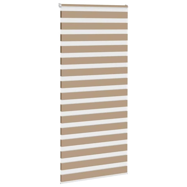 vidaXL Sebragardin sandbrun 115x230 cm stoff bredde 110,9 cm polyester