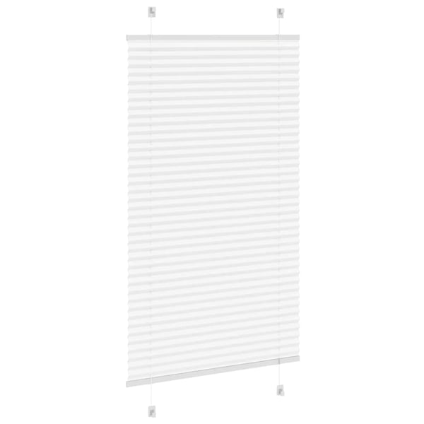vidaXL Plisségardin Hvid 70x150 cm Stofbredde 69,4 cm Polyester