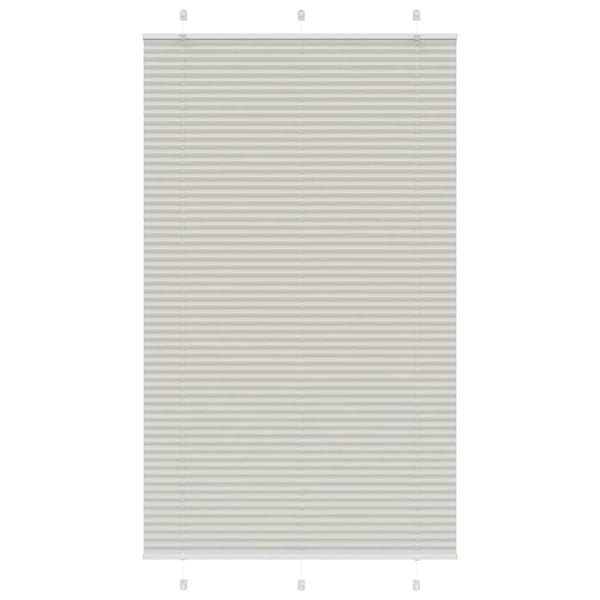 vidaXL Plisségardin Lysegrå 120x200 cm Stofbredde 119,4 cm Polyester