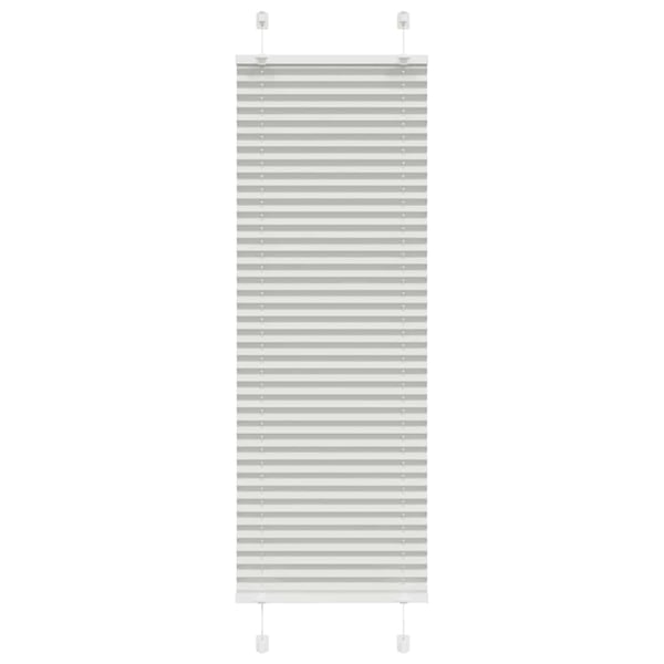 vidaXL plisségardin lys grå 45x150 cm Stoff Bredde 44,4 cm Polyester