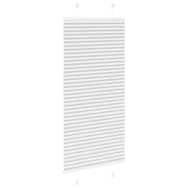 vidaXL plisségardin lys grå 55x100 cm Stoff Bredde 54,4 cm Polyester
