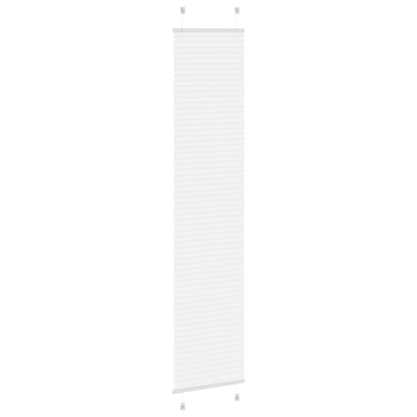 vidaXL plisségardin Hvit 40x200 cm Stoff Bredde 39,4 cm Polyester