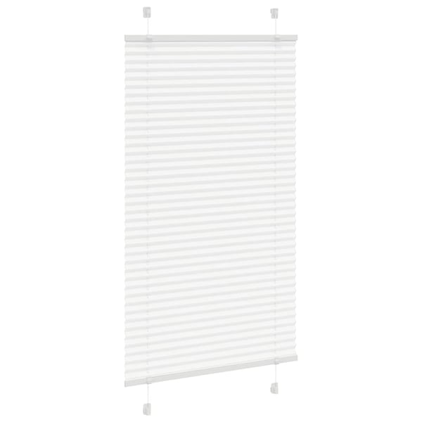 vidaXL plisségardin Hvit 70x100 cm Stoff Bredde 69,4 cm Polyester