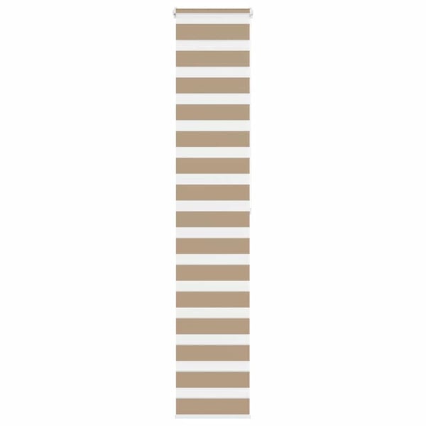 vidaXL Sebragardin sandbrun 40x200 cm stoff bredde 35,9 cm polyester