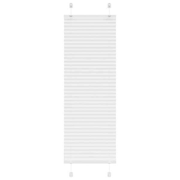 vidaXL plisségardin Hvit 45x100 cm Stoff Bredde 44,4 cm Polyester