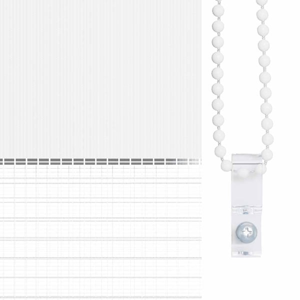 vidaXL Sebragardin hvit 50x150 cm stoff bredde 45,9 cm polyester