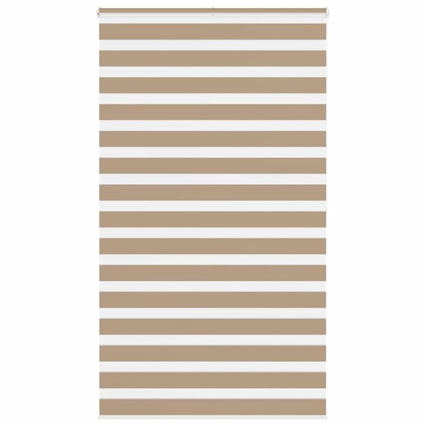 vidaXL Sebragardin sandbrun 135x200 cm stoff bredde 130,9 cm polyester