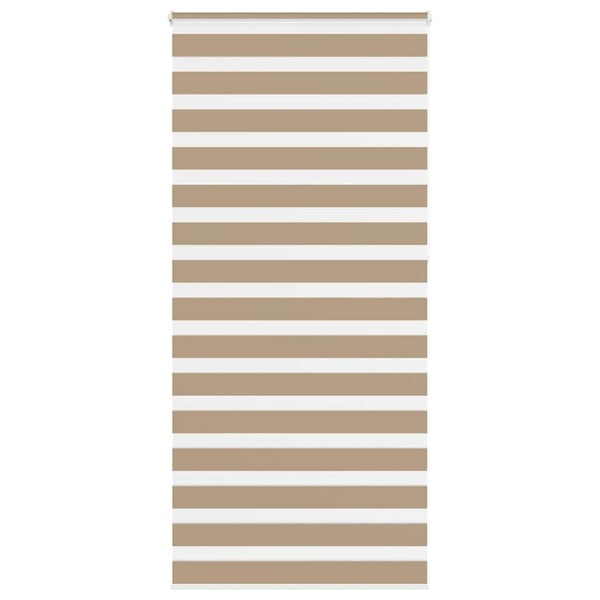 vidaXL Sebragardin sandbrun 95x230 cm stoff bredde 90,9 cm polyester