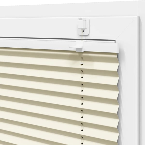 vidaXL Plisségardin fløde 95x150 cm Stofbredde 94,4 cm Polyester