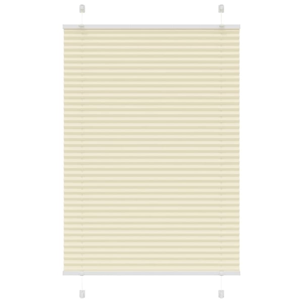vidaXL Plisségardin fløde 95x150 cm Stofbredde 94,4 cm Polyester