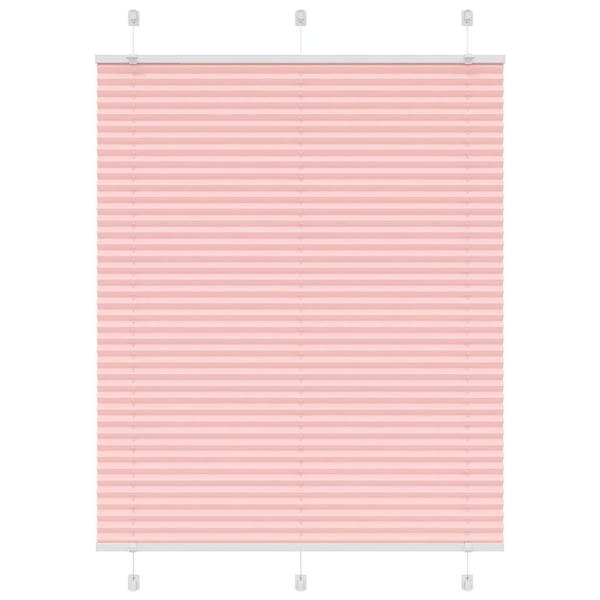 vidaXL plisségardin Rosa 110x150 cm Stoff Bredde 109,4 cm Polyester