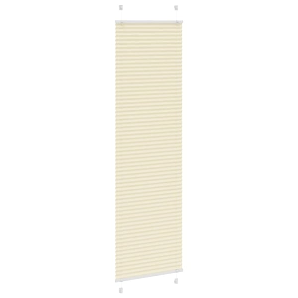 vidaXL plisségardin krem 60x200 cm Stoff Bredde 59,4 cm Polyester