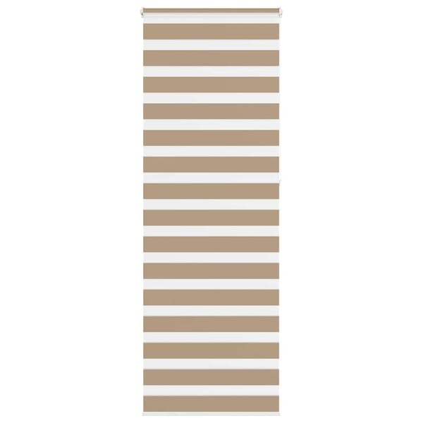 vidaXL Sebragardin sandbrun 85x230 cm stoff bredde 80,9 cm polyester