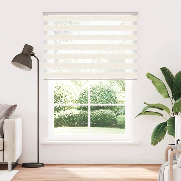 vidaXL Sebragardin marmor beige stoff bredde 155,9 cm polyester