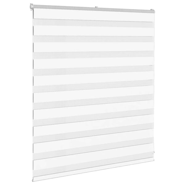 vidaXL Sebragardin hvit 135x100 cm stoff bredde 130,9 cm polyester
