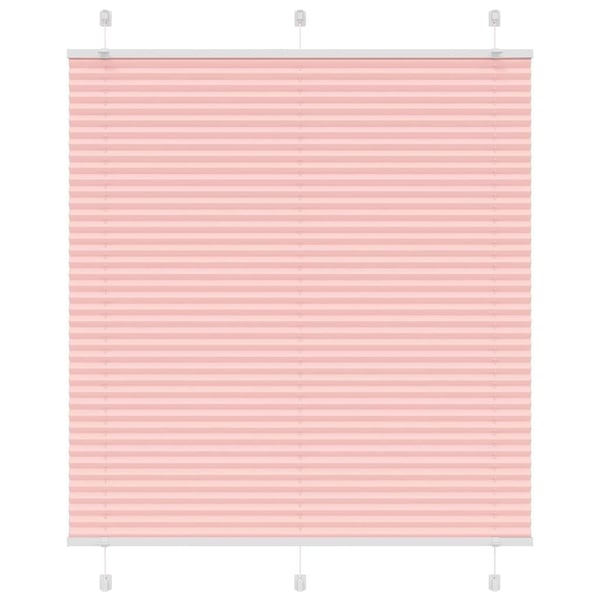 vidaXL plisségardin Rosa 115x100 cm Stoff Bredde 114,4 cm Polyester