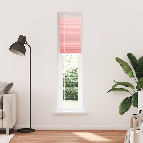 vidaXL plisségardin Rosa 40x200 cm Stoff Bredde 39,4 cm Polyester