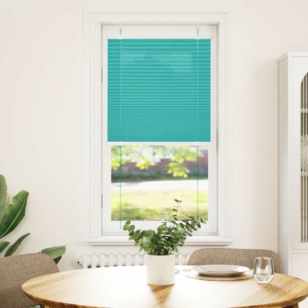 vidaXL Plisségardin Benzin Grøn 55x100 cm Stofbredde 54,4 cm Polyester