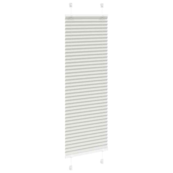 vidaXL plisségardin lys grå 40x100 cm Stoff Bredde 39,4 cm Polyester