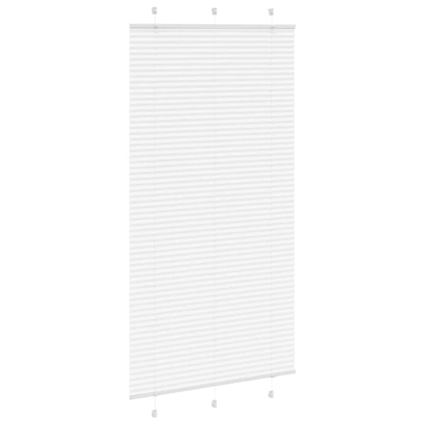 vidaXL plisségardin Hvit 110x200 cm Stoff Bredde 109,4 cm Polyester