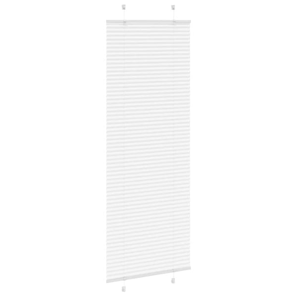 vidaXL plisségardin Hvit 75x200 cm Stoff Bredde 74,4 cm Polyester