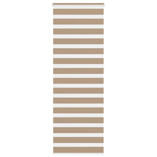 vidaXL Sebragardin sandbrun 75x230 cm stoff bredde 70,9 cm polyester