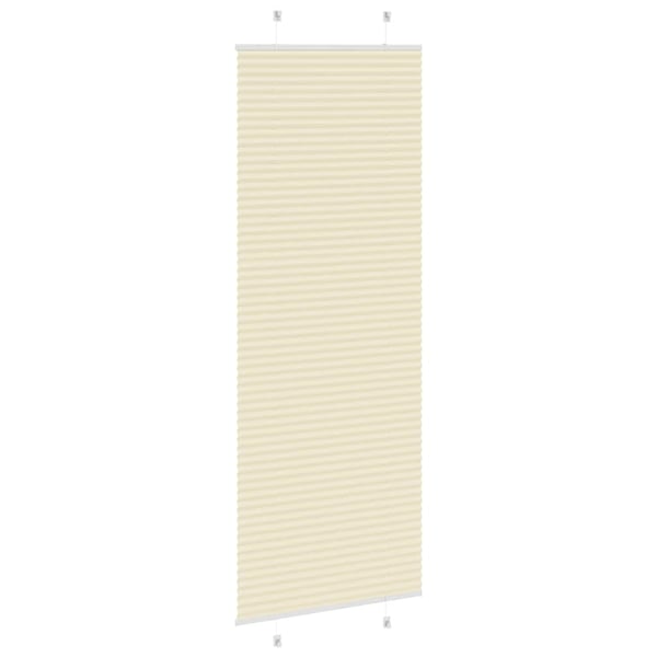 vidaXL plisségardin krem 80x200 cm Stoff Bredde 79,4 cm Polyester