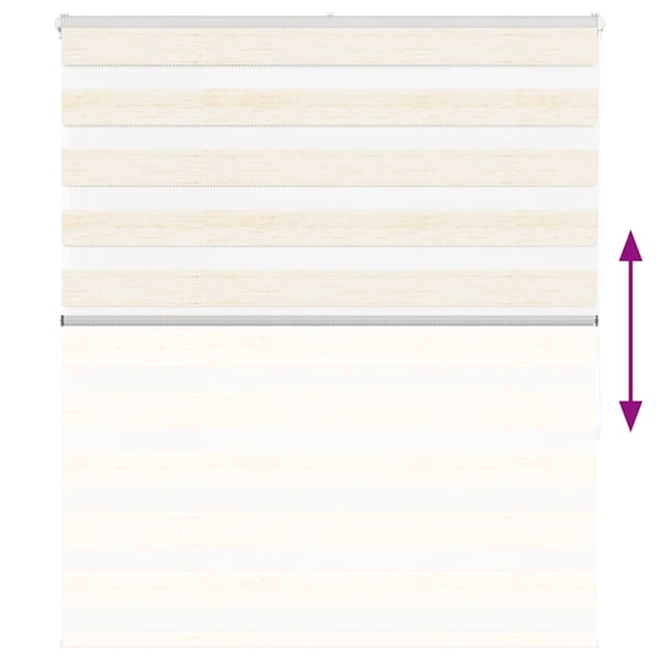 vidaXL zebragardin marmorbeige 125x150 cm stofbredde 120,9cm polyester