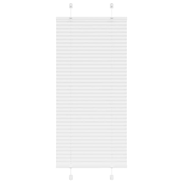 vidaXL plisségardin Hvit 60x100 cm Stoff Bredde 59,4 cm Polyester