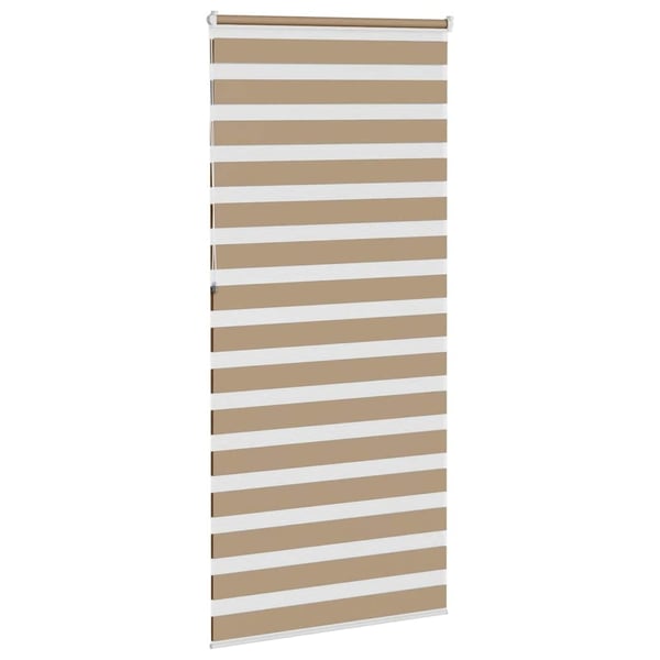 vidaXL Sebragardin sandbrun 110x230 cm stoff bredde 105,9 cm polyester