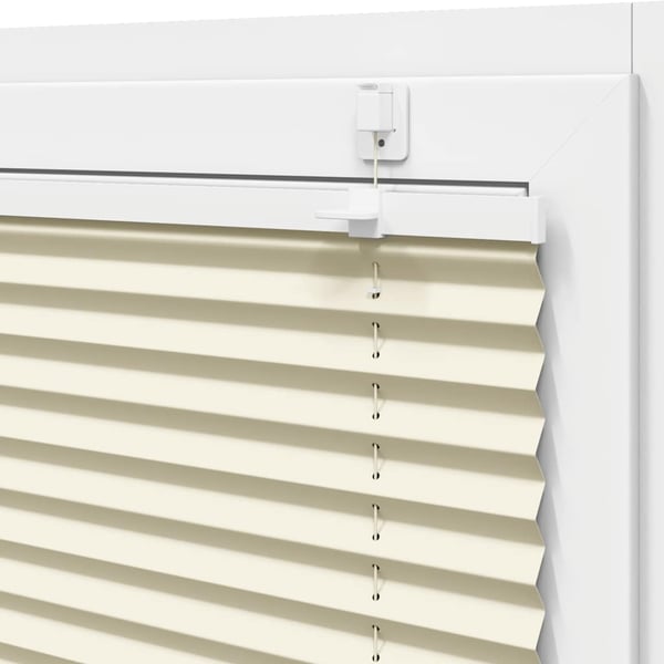 vidaXL Plisségardin fløde 120x100 cm Stofbredde 119,4 cm Polyester