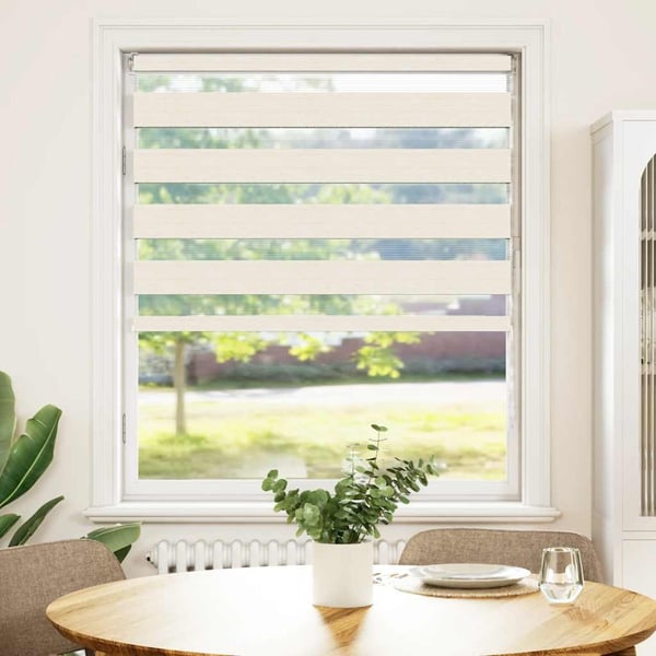 vidaXL Sebragardin marmor beige stoff bredde 100,9 cm polyester