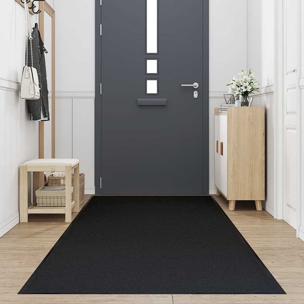 vidaXL Dørmatte Svart 115x500 cm