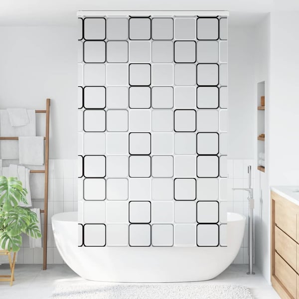 vidaXL Dusjrullgardin med kassett 140x240 cm Stoffbredde 136 cm