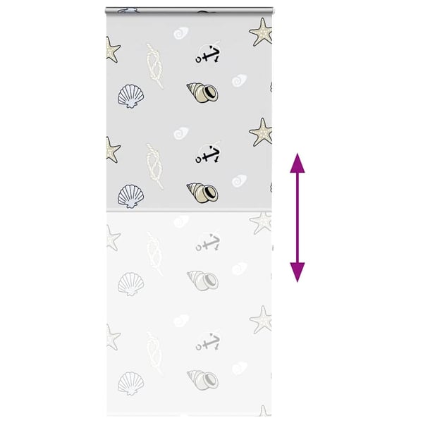 vidaXL Dusjrullgardin Cassonetto 110x240 cm Stoff Bredde 106 cm