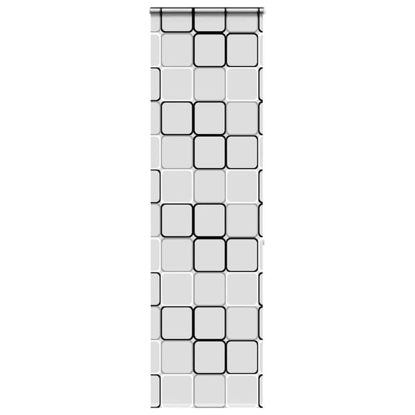 vidaXL Dusjrullgardin med kassett 80x240 cm Stoffbredde 76 cm