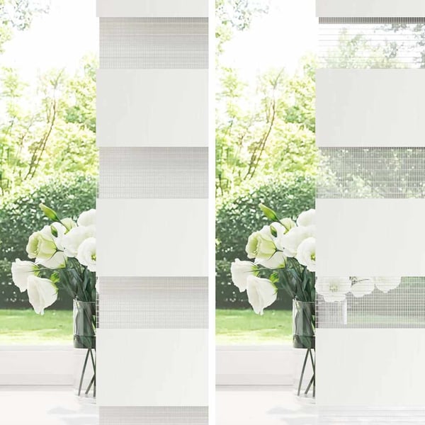 vidaXL Sebragardin hvit 155x230 cm stoff bredde 150,9 cm polyester