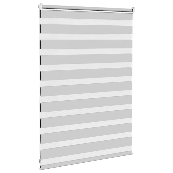 vidaXL Sebragardin lysegrå 115x100 cm stoff bredde 110,9 cm polyester