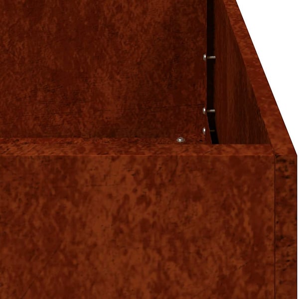 vidaXL Plantekasse rust 40x80x40 cm forvitringsstål