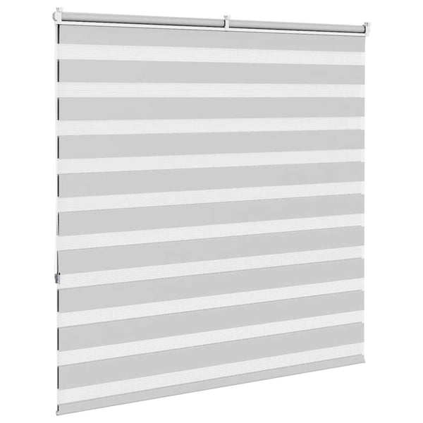 vidaXL Sebragardin lysegrå 150x150 cm stoff bredde 145,9 cm polyester