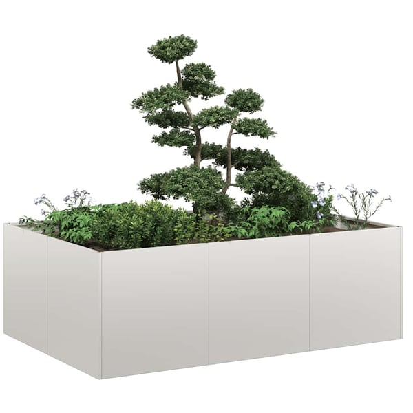 vidaXL plantekasse 120x80x40 cm rustfrit stål