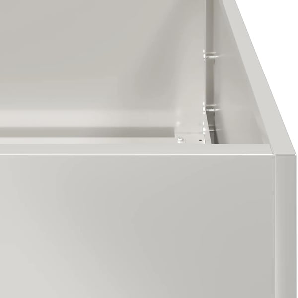vidaXL plantekasse 120x80x40 cm rustfrit stål