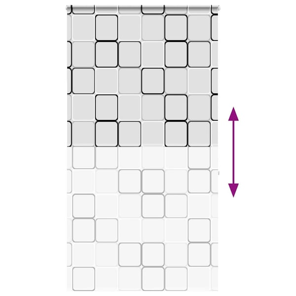vidaXL Bruserullegardin med kassette 120x240 cm Stofbredde 116 cm