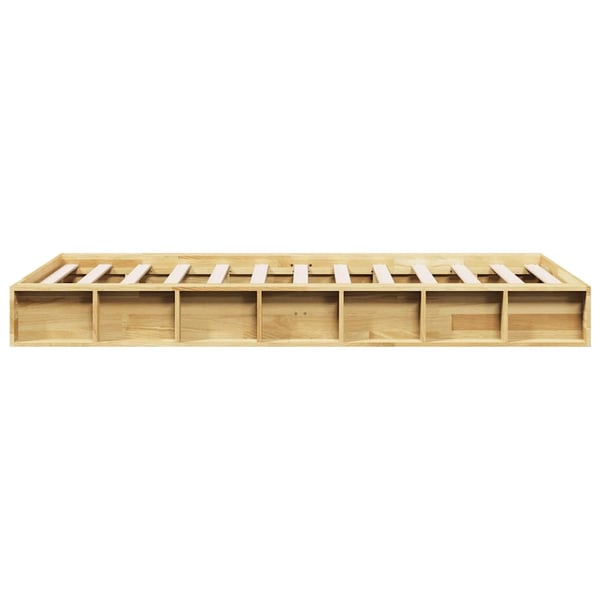 vidaXL Sengeramme uten Madrass 80x200 cm Heltre Eik