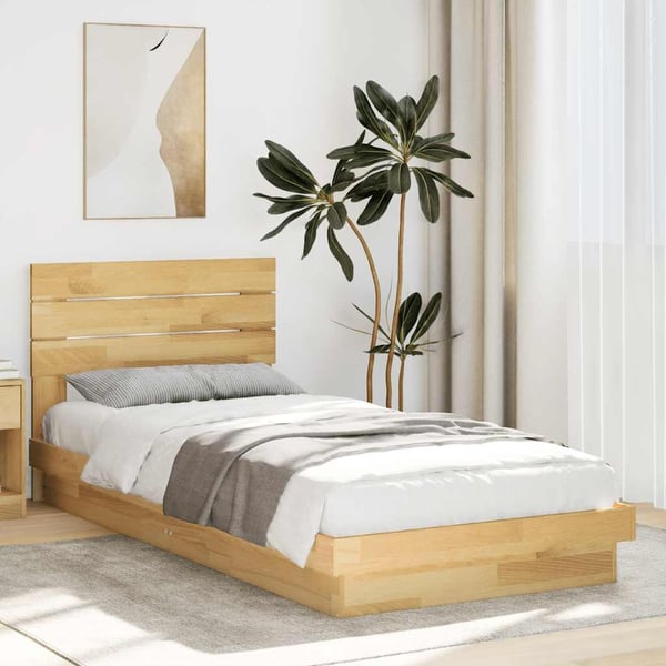 vidaXL sängynrunko sängynpäädyllä ilman patjaa 80x200 cm